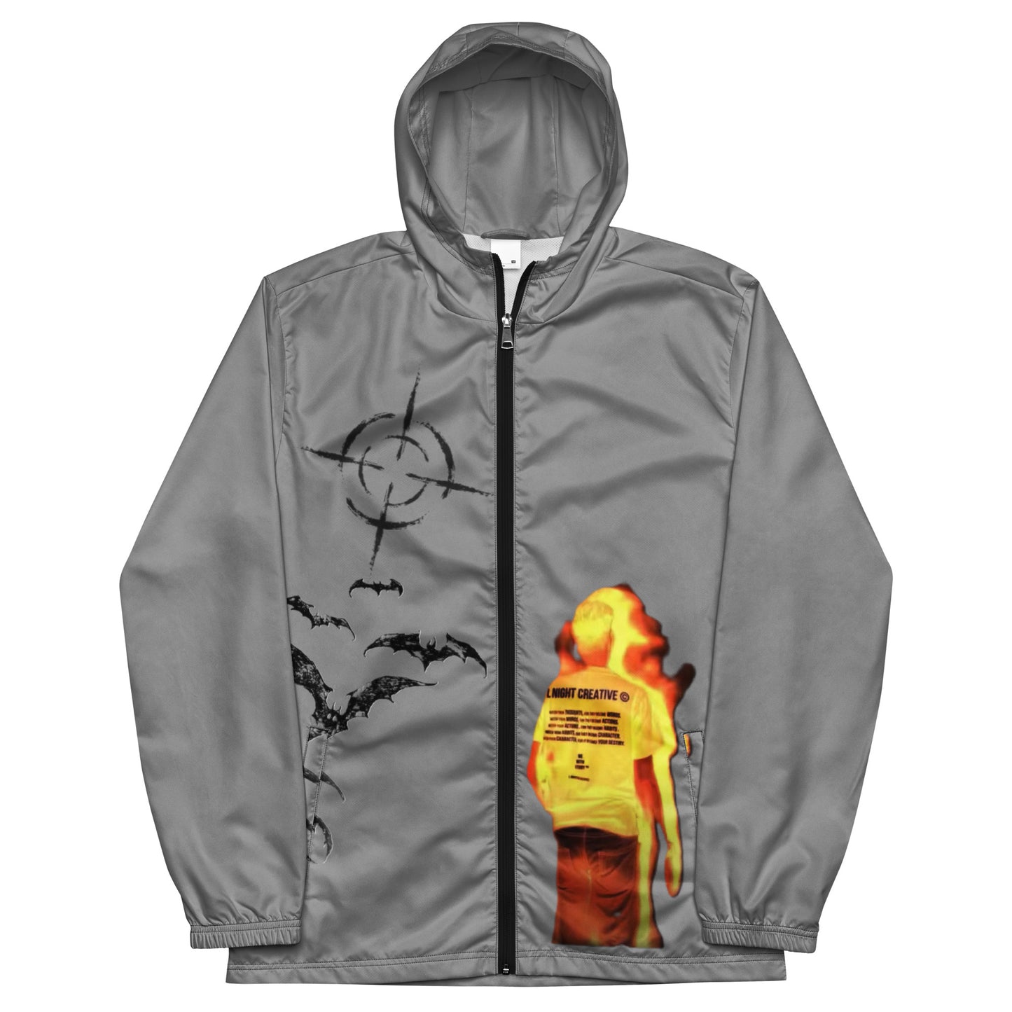 Orange Target windbreaker